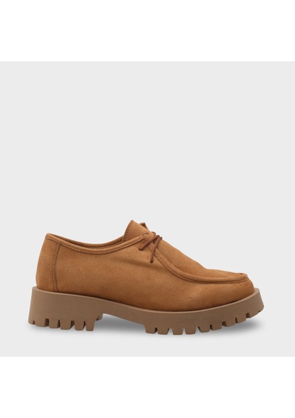Trak Tabanlı Süet Kadın Loafer Ayakkabı