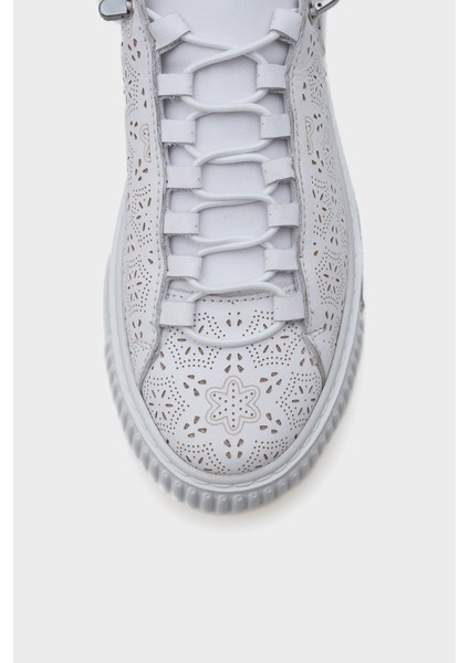 Haily Lazerli Deri Kadın Sneaker