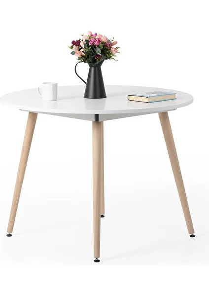 Bistro Yuvarlak Mutfak Masası | Yuvarlak Yemek Masası | Beyaz modelleri