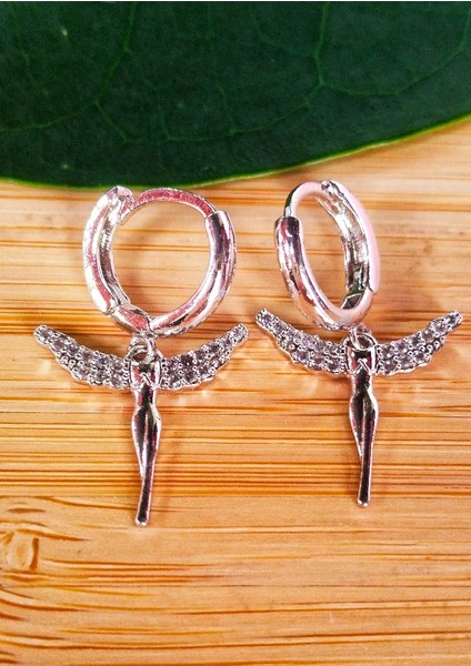 Gümüş Renk Lüks Gösterişli Figürlü Küpe fiyatları