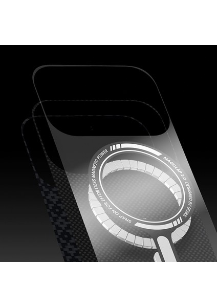 iPhone 17 Pro Uyumlu Kılıfm-Safe Şarj Özellikli Benks Armorair Armorgrid Serisi Kevlar Kapak Siyah