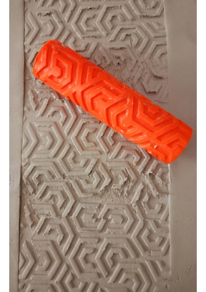 Model 010 - Polimer Kil Doku Oklavası / Seramik Çamuru Desen Rulosu