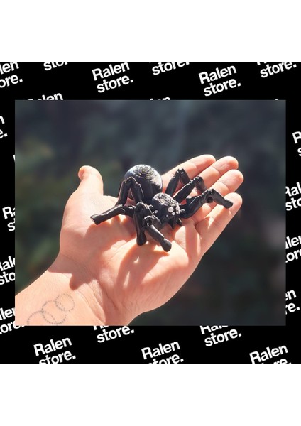 Oynar Eklem Kara Örümcek Figür-Oyuncak | 11CM | Siyah ( Yüksek Kalite 3D Baskı Pla )