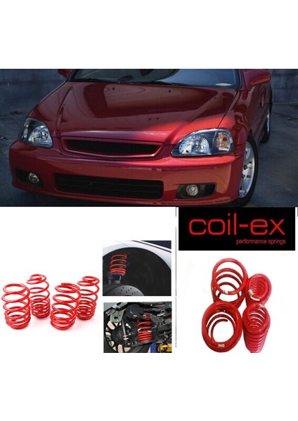 Honda Civic 1996-2001 H.b Sedan Coil-Ex 3.5cm Spor Helezon Yay