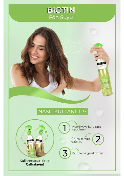 Morfose Biotin Içerikli Fön Suyu Yeşil 400 ml modelleri
