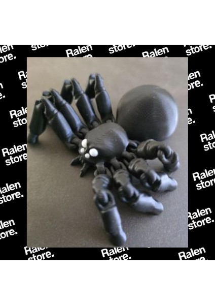 Oynar Eklem Kara Örümcek Figür-Oyuncak | 11CM | Siyah ( Yüksek Kalite 3D Baskı Pla )