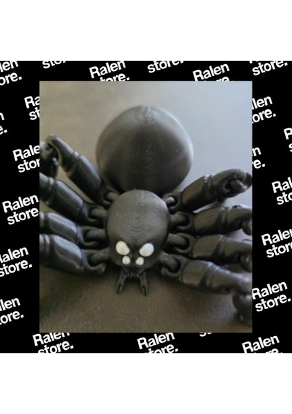 Oynar Eklem Kara Örümcek Figür-Oyuncak | 11CM | Siyah ( Yüksek Kalite 3D Baskı Pla )