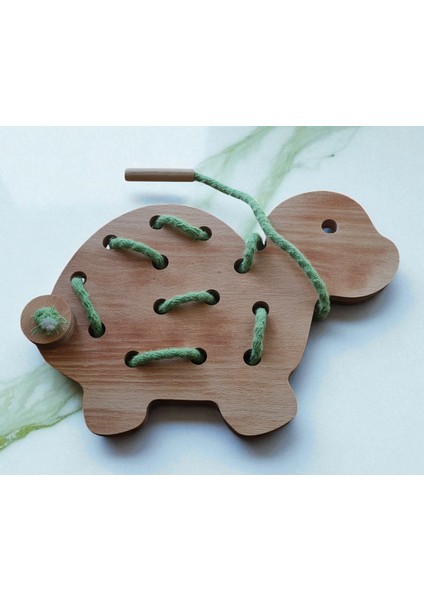 Ip Geçirme Kaplumbağa Montessori-Waldorf Oyunu modelleri