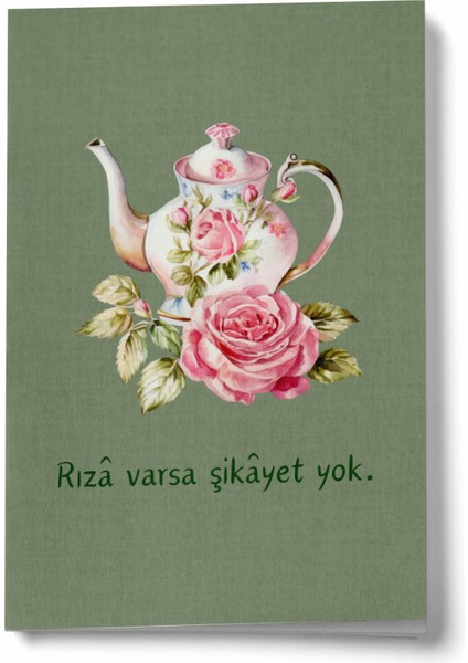 Rıza Varsa Şikayet Yok Mini Defter