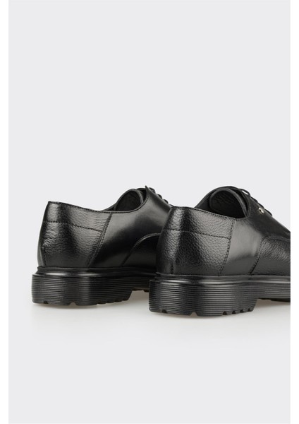 Siyah Deri Erkek Günlük Ayakkabı indirimleri