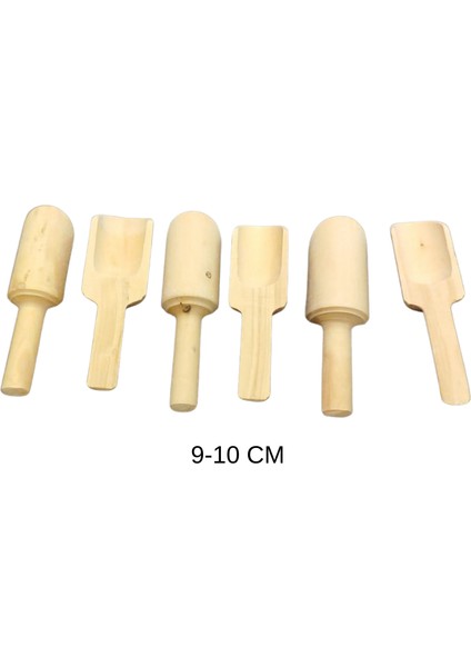 Doğal Şimşir Ahşap Baharat Kaşığı - Küçük Boy (6'lı)