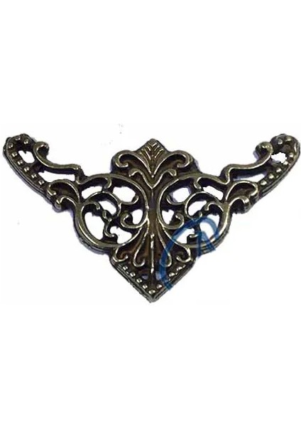 Dekoratif Köşe Süsü, Köşelik - Küçük, 19X34MM, Antik, 100 Adet