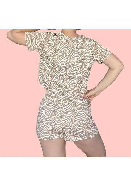 T-Shirt Şort Örme Pijama Takımı