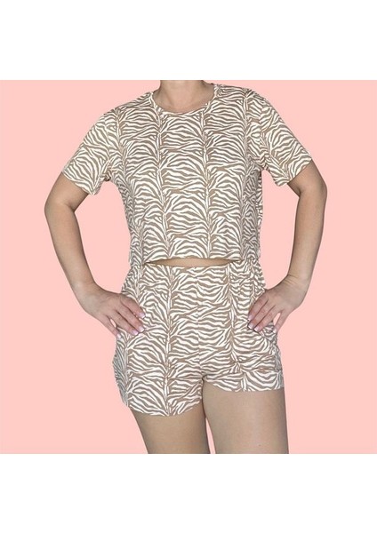 T-Shirt Şort Örme Pijama Takımı modelleri
