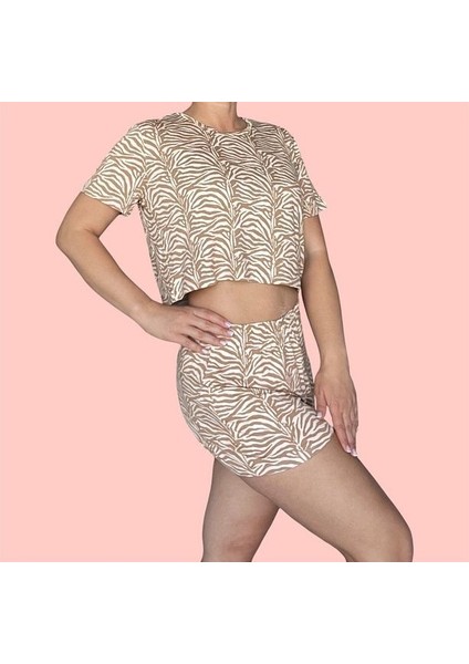 T-Shirt Şort Örme Pijama Takımı fırsatları