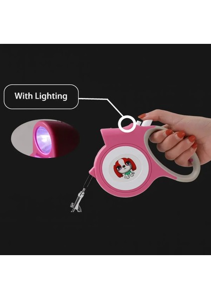 LED Işıklı Evcil Hayvan Gezdirme Tasması | 5 Metre Otomatik Geri Sarmalı Tasma fiyatları