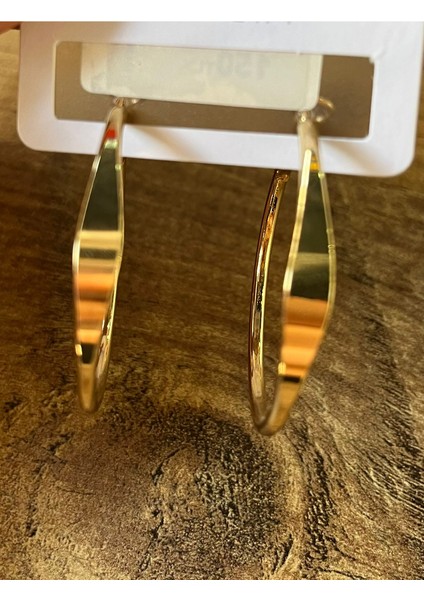 Lüks Figürlü Bronz Renk Halka Küpe modelleri