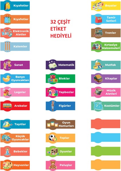 16 Çekmeceli Çok Amaçlı Oyuncak Dolabı ve Saklama Ünitesi – Çocuk Odası Düzenleyici Etiket Hediyeli fiyatları