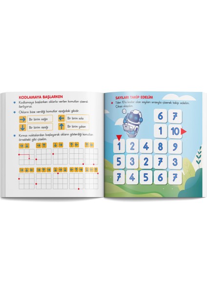 2li Set Şıp Şıp Eğleniyorum Öğreniyorum ve Robotik Kodlama Geliştiren 6'lı Çocuk Kitap Seti modelleri