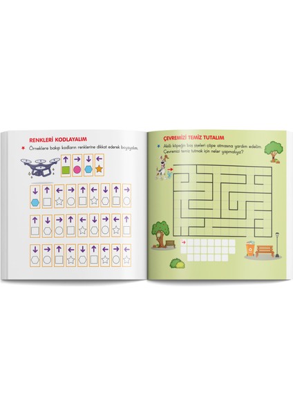 2li Set Şıp Şıp Eğleniyorum Öğreniyorum ve Robotik Kodlama Geliştiren 6'lı Çocuk Kitap Seti indirimleri