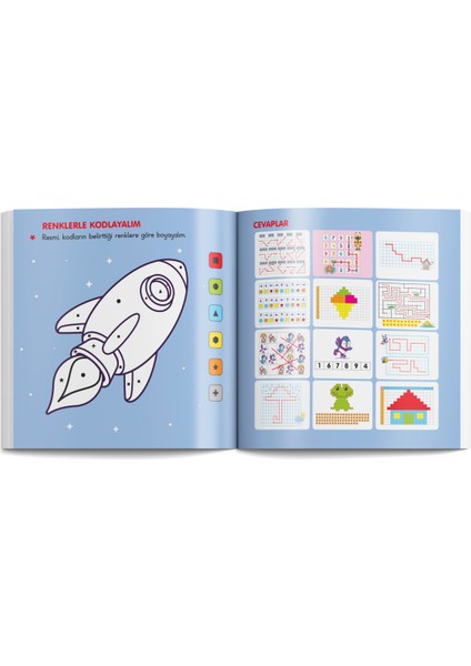 2li Set Şıp Şıp Eğleniyorum Öğreniyorum ve Robotik Kodlama Geliştiren 6'lı Çocuk Kitap Seti