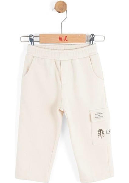 Erkek Bebek Friend Pantolon 1-4 Yaş Krem