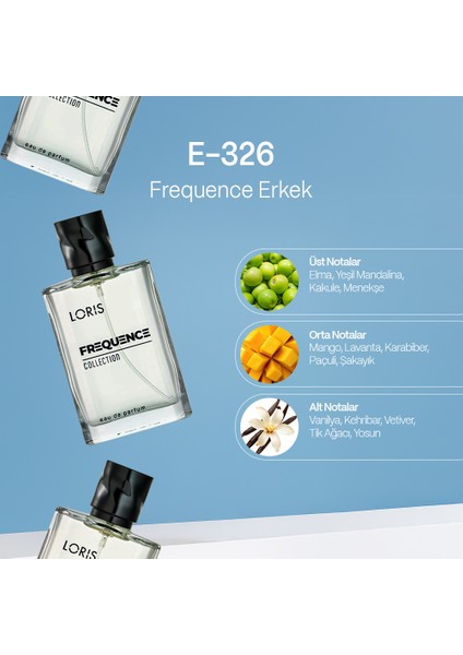 E-326 Frequence Erkek Parfüm 50 ml fiyatları