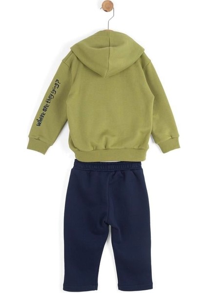 Erkek Bebek Paint Eşofman Takım 1-4 Yaş Yeşil fiyatları