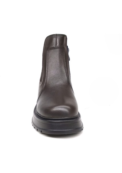 Kadın Hakiki Gerçek Deri Lastikli Kısa Siyah Bot fiyatları