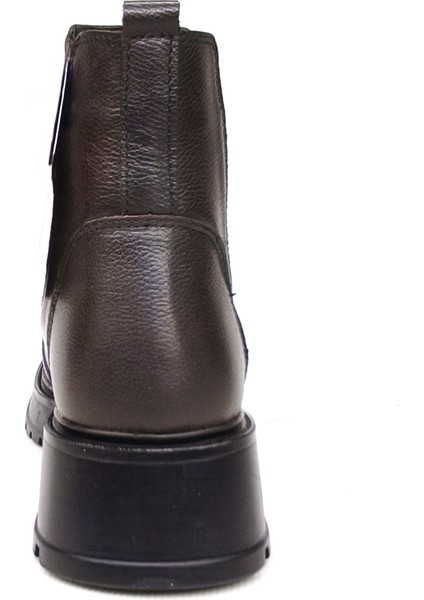 Kadın Hakiki Gerçek Deri Lastikli Kısa Siyah Bot modelleri