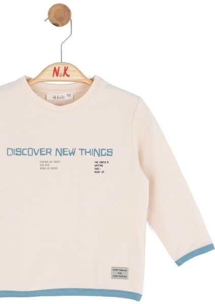 Erkek Bebek New Sweatshirt 1-4 Yaş Mavi fiyatları