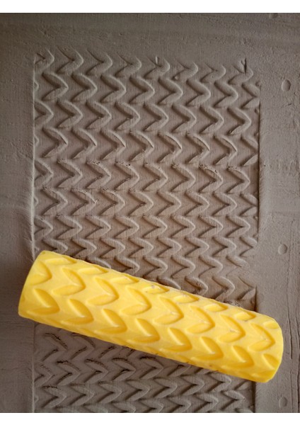 Model 012 - Polimer Kil Doku Oklavası / Seramik Çamuru Desen Rulosu