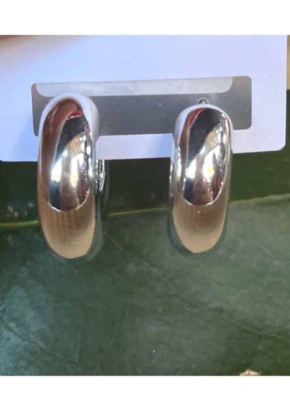 Gümüş Renk Lüks Gösterişli Halka Küpe fiyatları