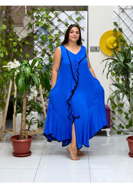 VL7051 Ispanyol Vual Elbise Saks modelleri