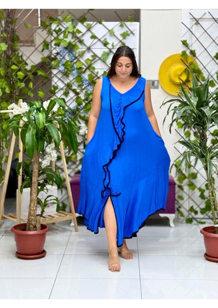 VL7051 Ispanyol Vual Elbise Saks indirimleri