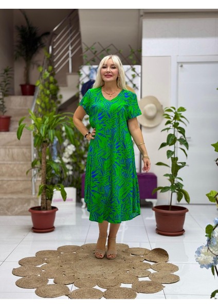 FD17026 Viskon Frida Elbise fiyatları