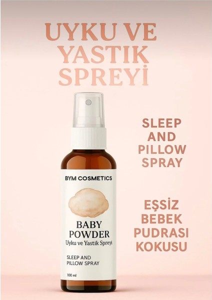 Bym Cosmetics 100 ml Bebek Pudrası Uyku Spreyi – Daha Iyi Uyku