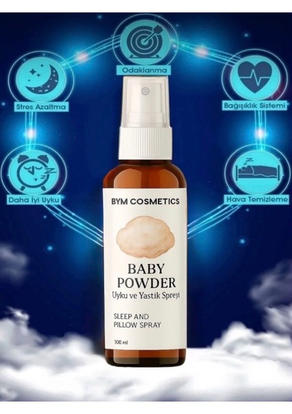 Bym Cosmetics 100 ml Bebek Pudrası Uyku Spreyi – Daha Iyi Uyku fiyatları