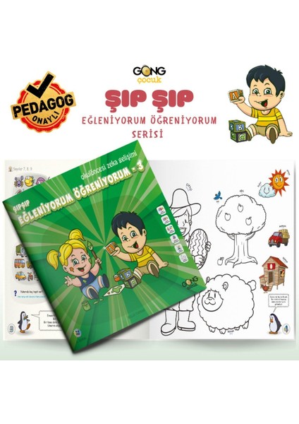 Okul Öncesi Eğitici Etkinlikli Eğleniyorum Öğreniyorum Çocuk Kitap Seti 36 Sayfa fırsatları