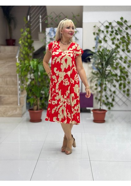 DM70005 Demet Viskon Elbise