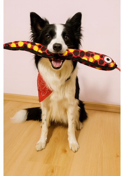 Peluş Yılan Köpek Oyuncağı | VikVik Sesli Köpek Oyun Arkadaşı 11x57 CM fırsatları