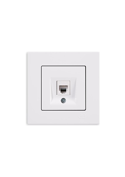 Günsan Eqona Beyaz Nümeris Telefon Priz (Mkz)