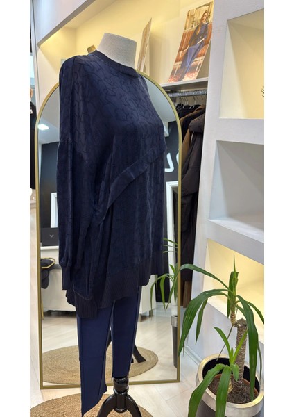 Lacivert 3003 Ipek Tunik modelleri