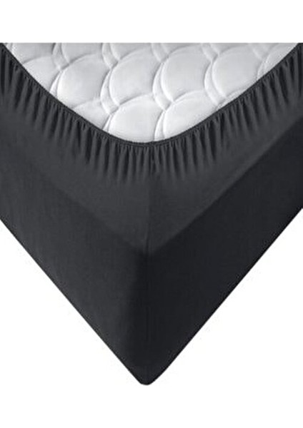 Tek Kişilik Lastikli Çarşaf Takımı Siyah 100x200 cm ve 50x70 cm Yastık Kılıfı indirimleri