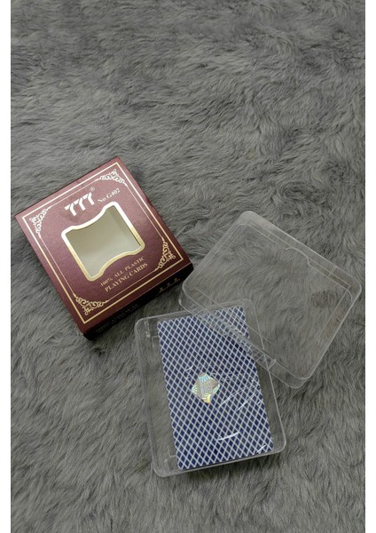 Mavi Pvc Plastik Su Geçirmez iskambil Oyun Kağıdı cin387mv fırsatları