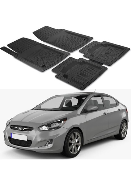 Hyundai Accent Sedan 2012-2015 Uyumlu Paspas Seti PP493A1