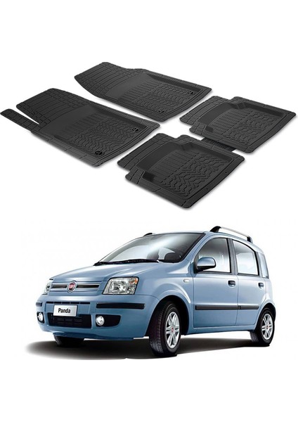 Fiat Panda Typ 169 2003 - 2012 Uyumlu Paspas Seti PP164A1