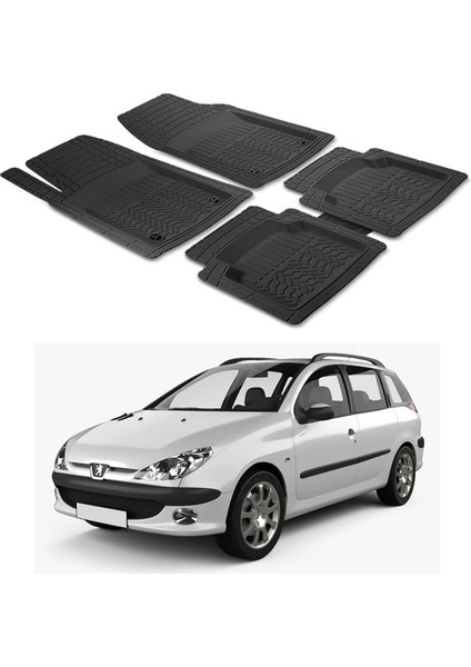 Peugeot 206 Kombi 2007 - 2012 Sw Uyumlu Paspas Seti PP090A1