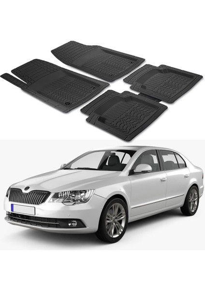 Skoda Superb 2008-2015 Uyumlu Paspas Seti PP899A1