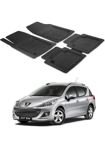 Peugeot 207 Kombi 2006 - 2015 Sw Uyumlu Paspas Seti PP089A1